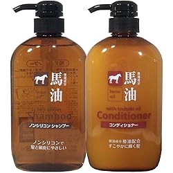 Amazon | 馬油シャンプー＆トリートメント＆ボディソープ/ポンプボトル